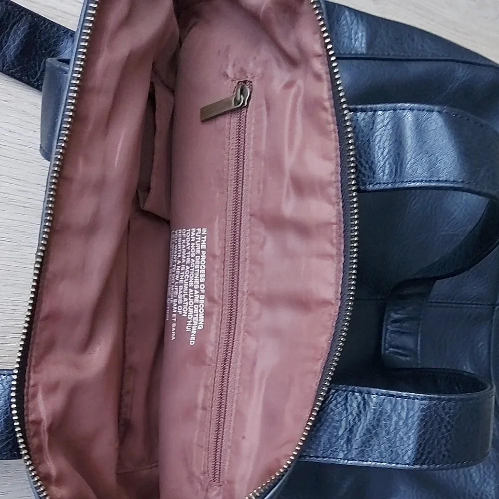 Vega Fauz Leather Black Laptop Bag